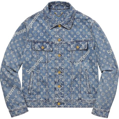 supreme lv denim|louis vuitton denim trucker jacket.